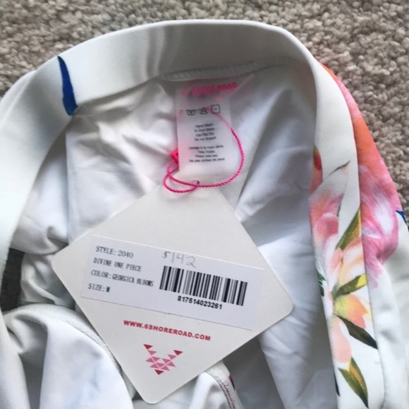 New 6 Shore Road Divine one piece white floral S - Picture 8 of 12